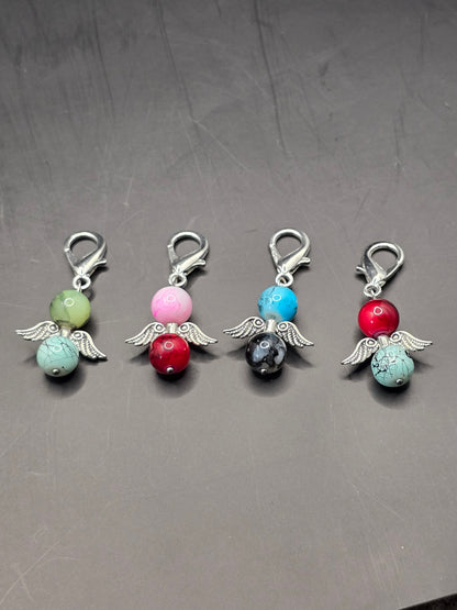 Angel wings bag charms - 4 pack zipper charms