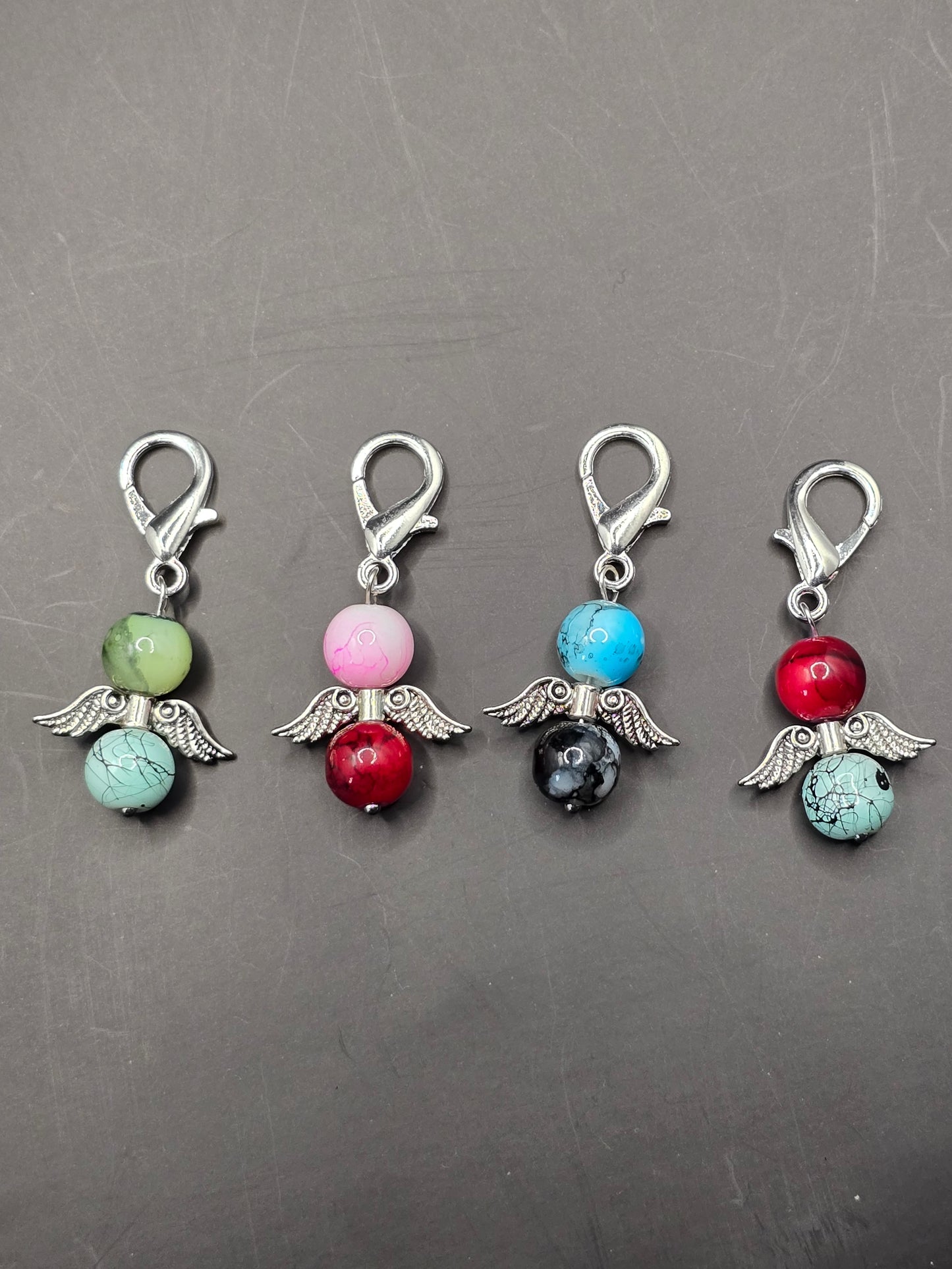 Angel wings bag charms - 4 pack zipper charms