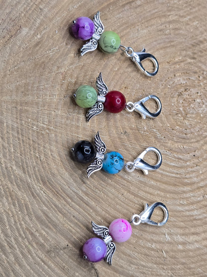 Angel wings bag charms - 4 pack zipper charms