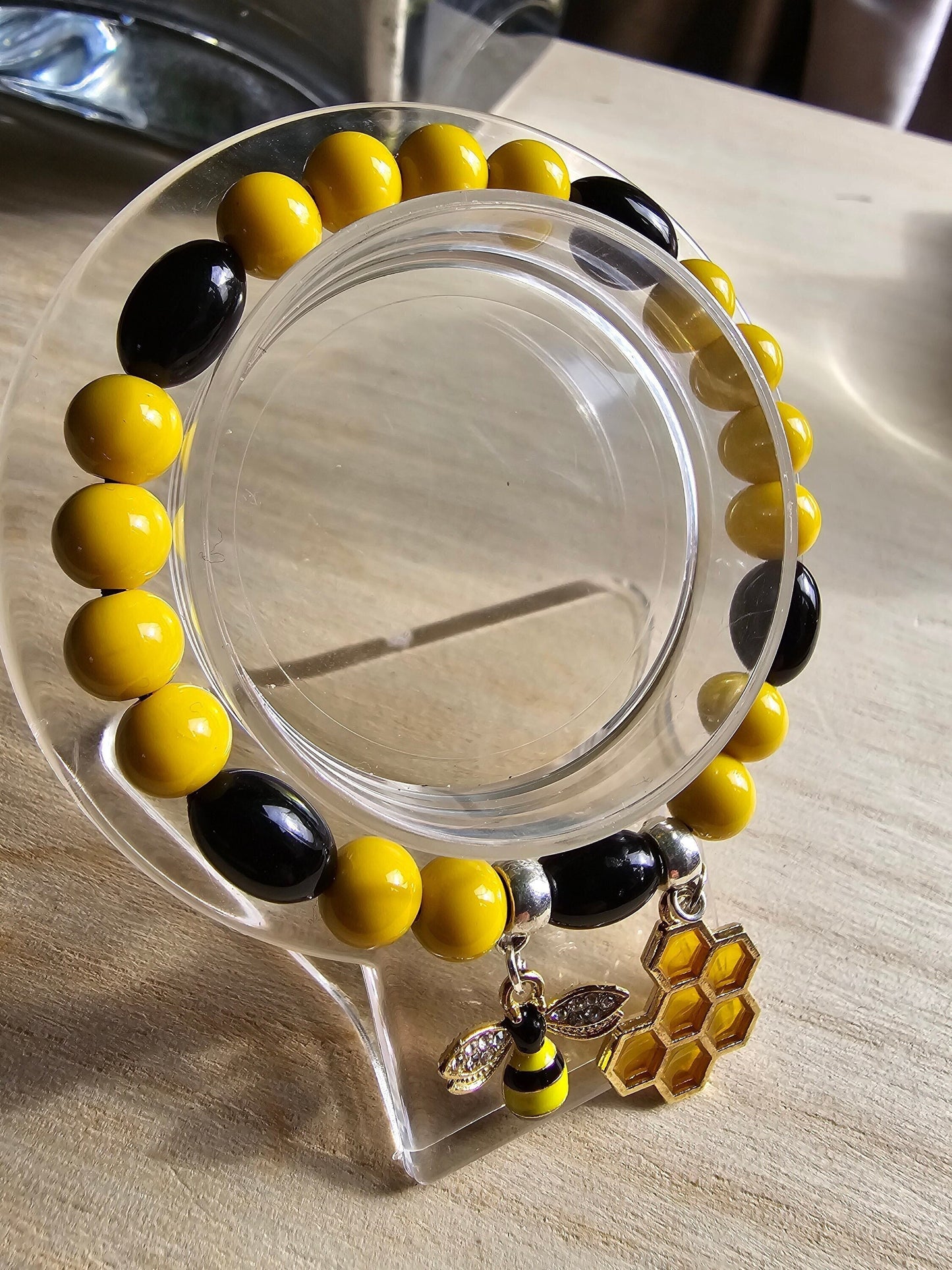 Bumble Bee Elasticated Bracelet - Kids - adults - fun costume bracelet for insect lovers