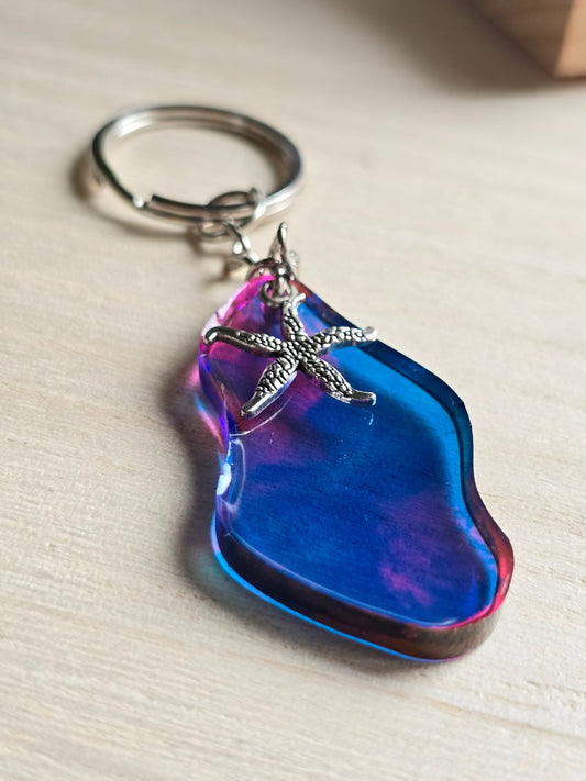 Starfish Resin Keyring / Bag / Zipper Charm