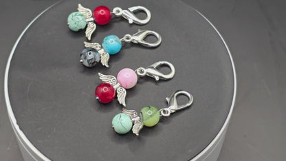 Angel wings bag charms - 4 pack zipper charms